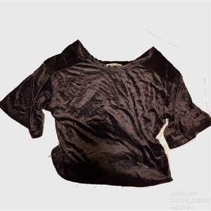 NWT We the free free people velvet valerie tee in navy size XS